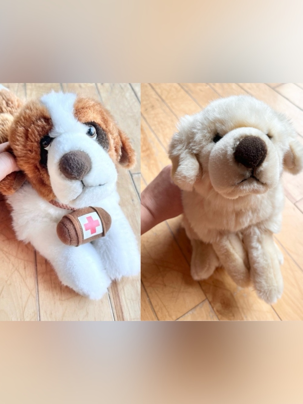Lelly by Angelo Venturelli Saint Bernard Golden Retriever Stuffed Animal Plush